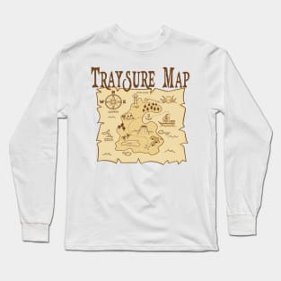 Traysure Map Long Sleeve T-Shirt